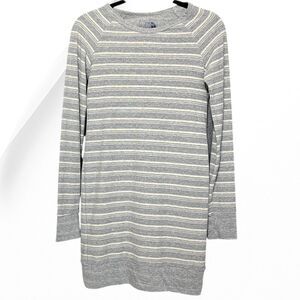 The North Face Striped Long Sleeve Tunic Sweatshirt Dress – Size Small
